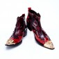 Winter Gold Metal Pointed Toe Men Ankle E3